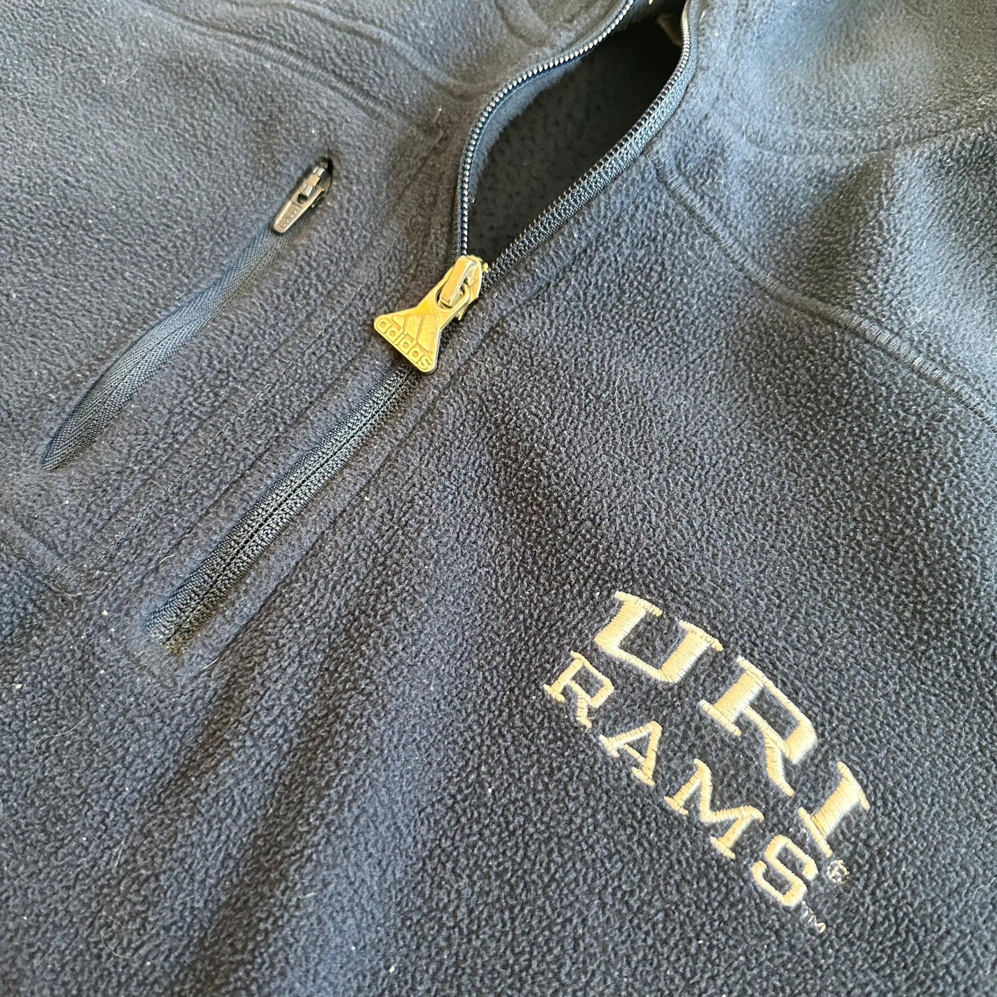 Vintage URI Rams Quarter-Zip Fleece (L)