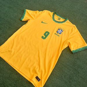 Nike Brazil #9 G. Jesus 2020 Home Football Kit (L)