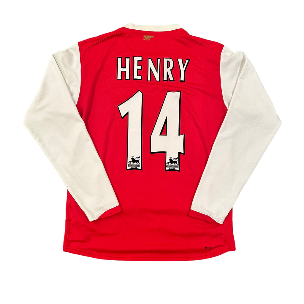 Vintage Nike Arsenal #14 Henry 2006/07 Home Football Kit (M)