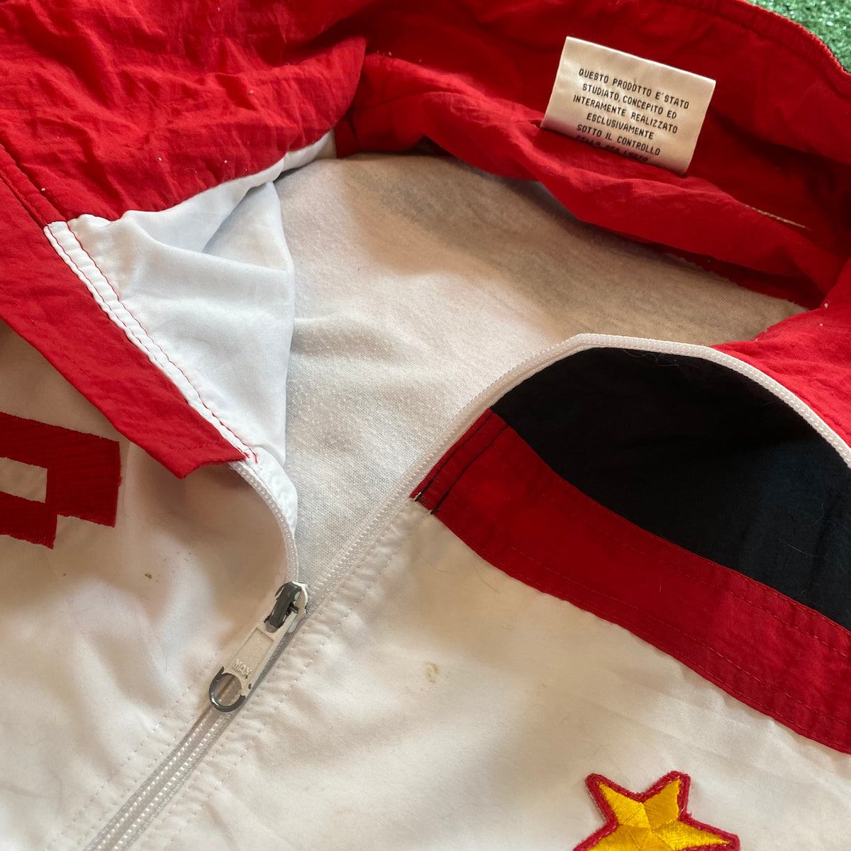 Vintage Lotto AC Milan 90s Full-Zip Warm Up Jacket (L) – 2D Soccer