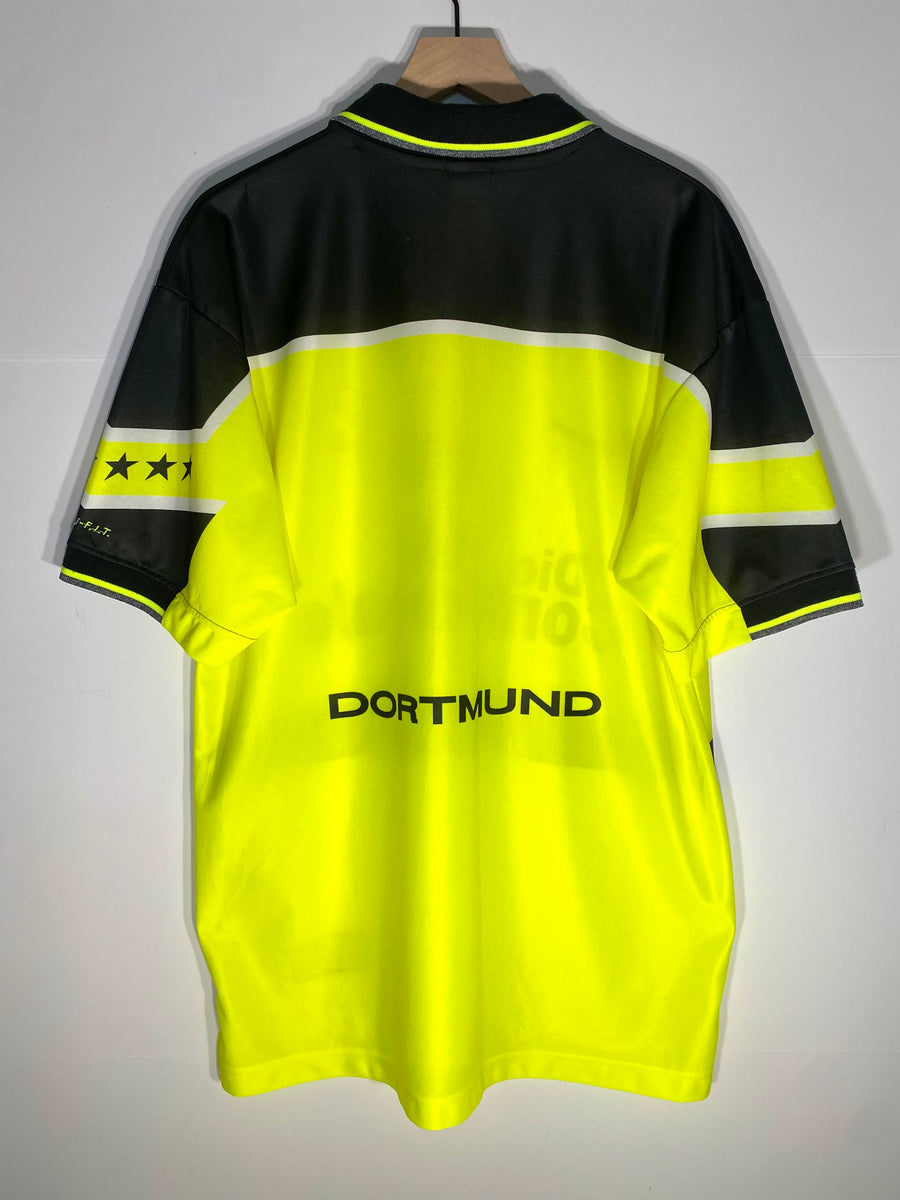 Vintage Nike Borussia Dortmund 97/98 Home Jersey (XL) – 2D Soccer