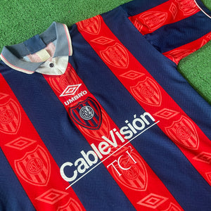 Vintage Umbro #9 CA San Lorenzo 1996/97 Home Football Kit (L)