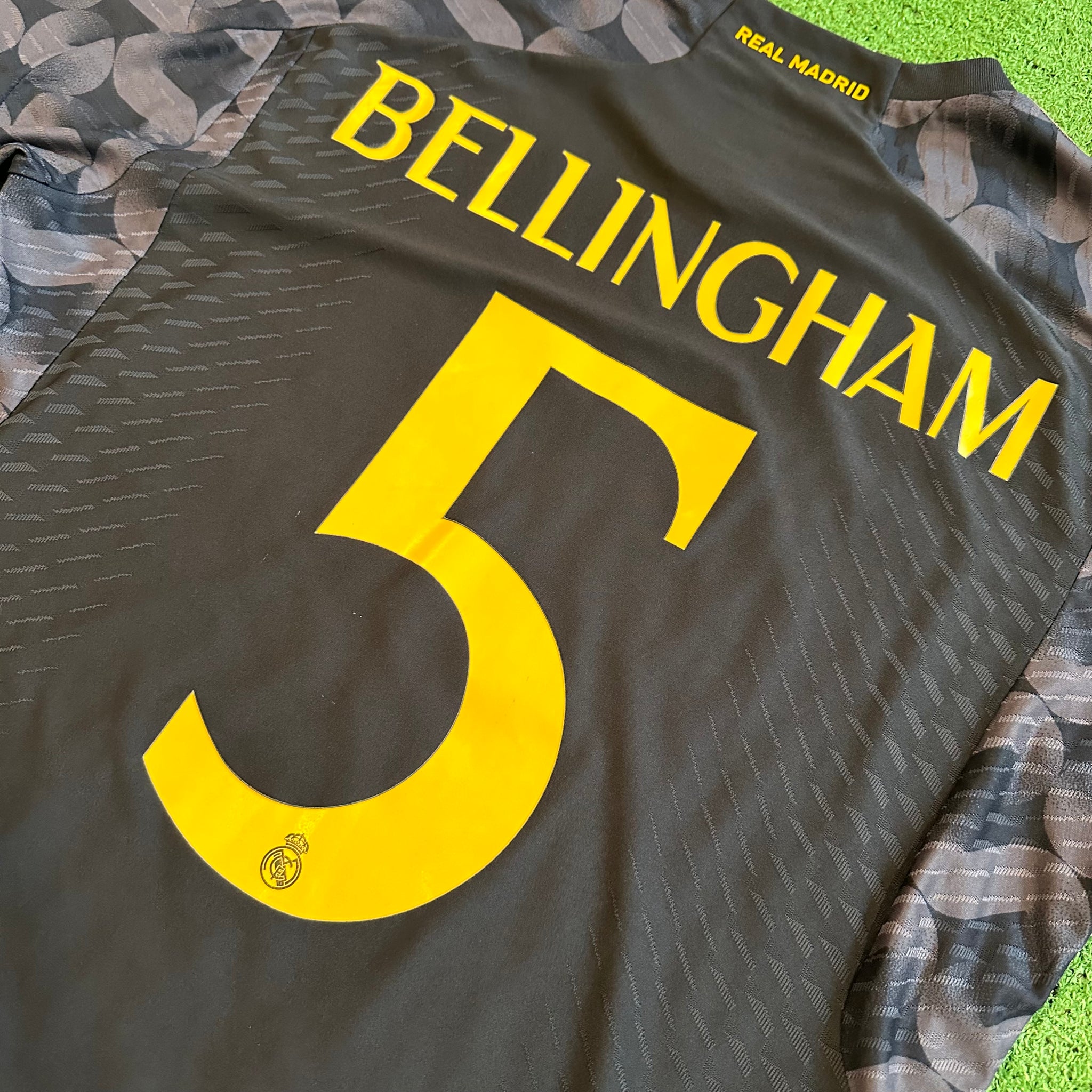 Adidas Real Madrid #5 Bellingham 2023/24 Away Authentic Football Kit (L)