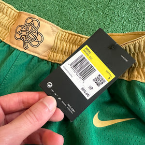 Nike Boston Celtics NBA 2019/20 City Edition Swingman Shorts (S)(FREE HAT)