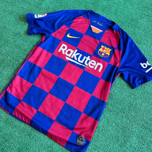 Nike FC Barcelona #10 Messi 2019/20 Home Soccer Jersey (M)