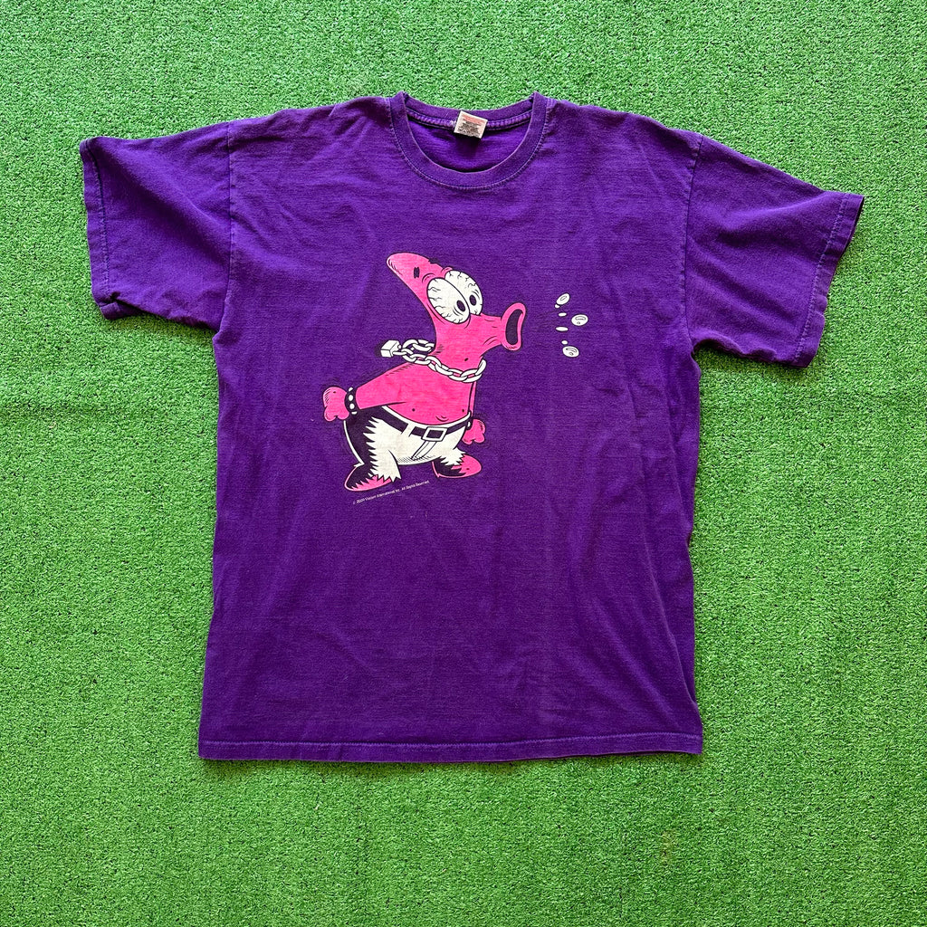 Y2K Fruit Of The Loom 2009 Patrick Star Choker Spongebob T-Shirt (L)