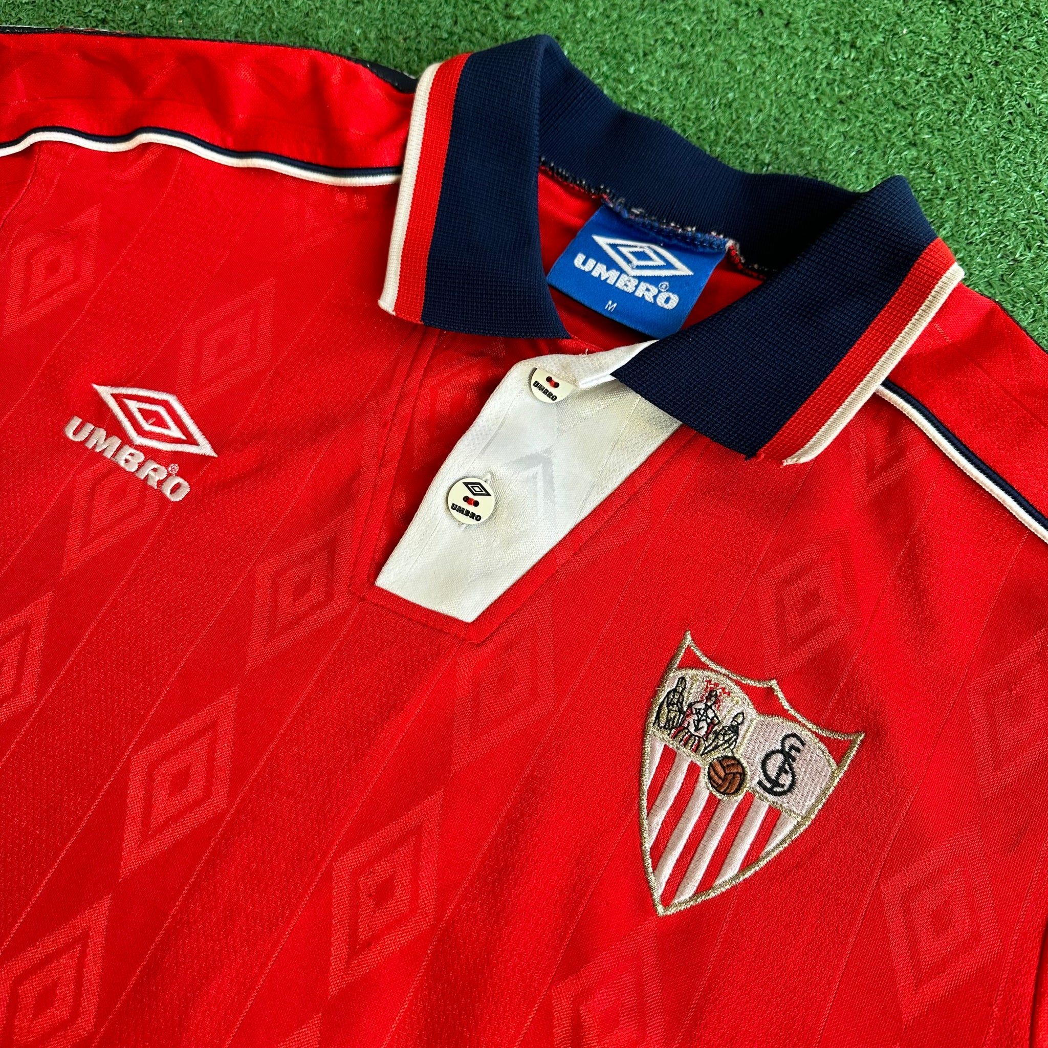 Vintage Umbro Sevilla FC 1998/01 Away Soccer Jersey (M)