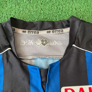 Vintage Errea Atalanta BC #5 Manfredini 2008/09 Home Football Kit (M)
