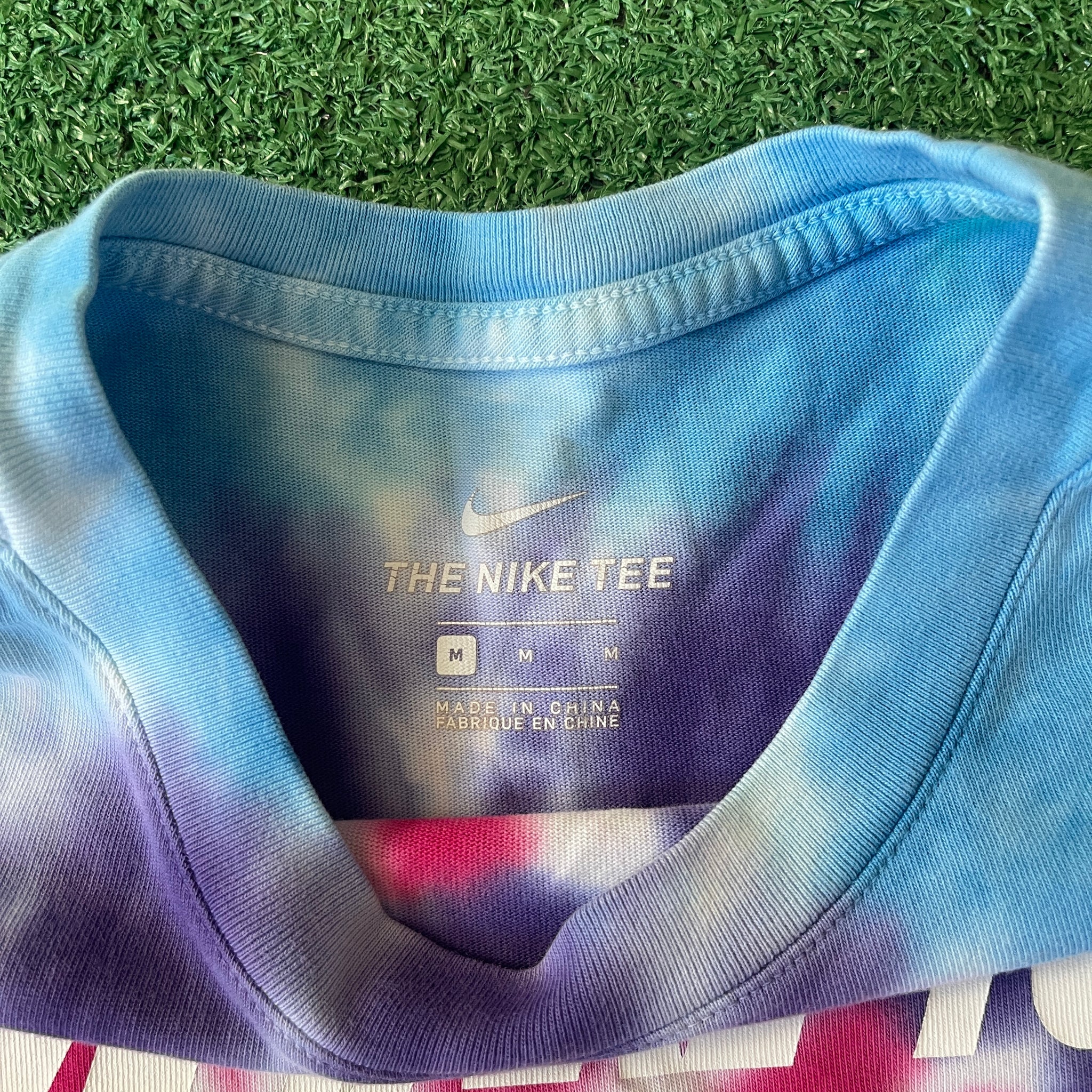 Nike 'WE TAKE YOU HIGHER' Tie-Dye Graphic T-Shirt (M)