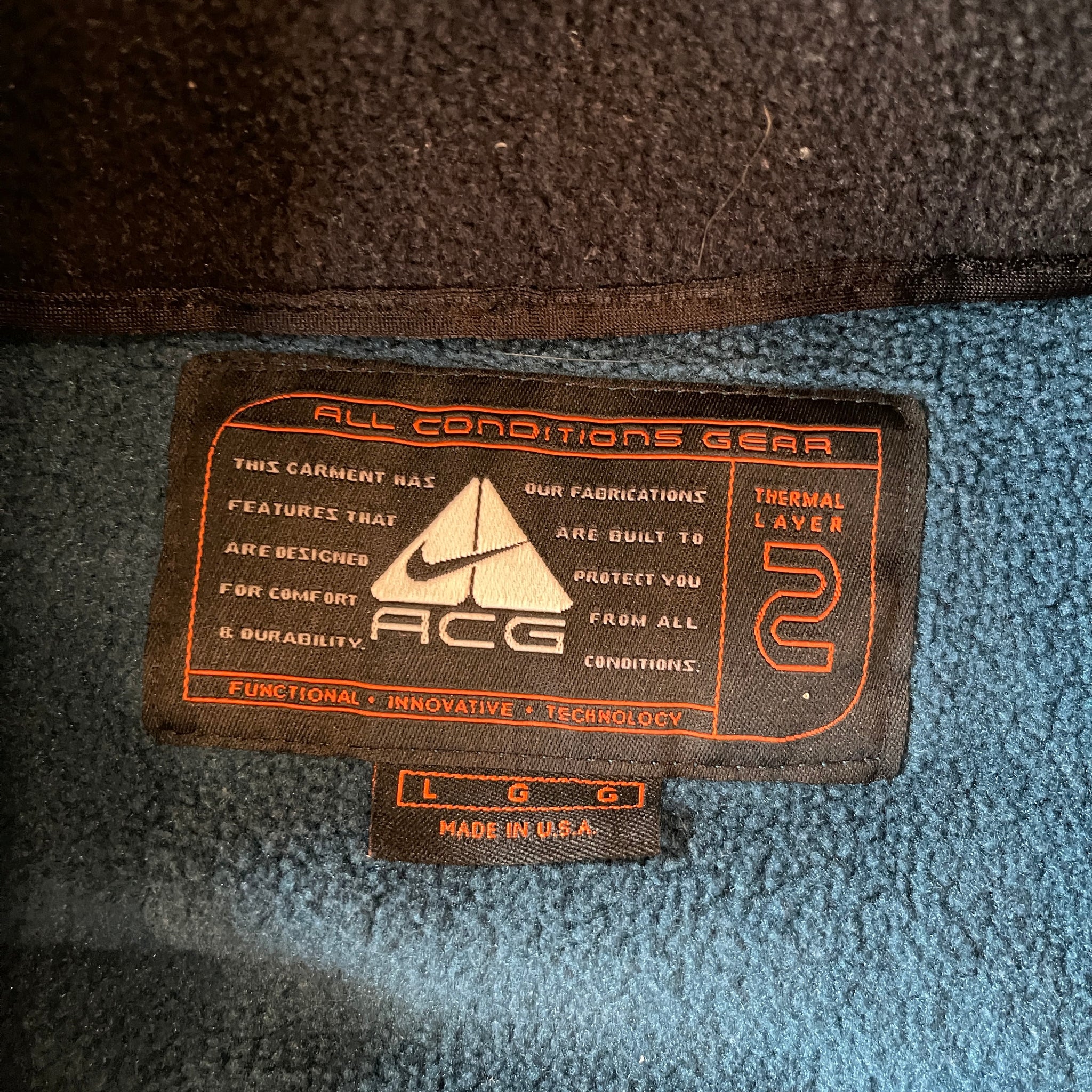 Vintage Nike ACG Outdoor Fleece Vest (L)