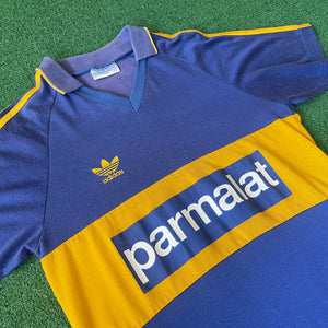 Vintage Adidas Boca Juniors 1992 Home Football Kit (M)