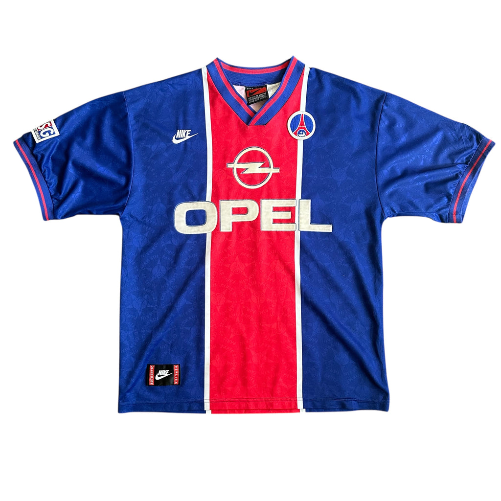 Vintage Nike PSG 1995/96 Home Football Kit (L)