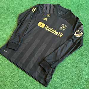 Adidas LAFC #9 Rossi 2020 Home Long-Sleeve Football Kit (M)