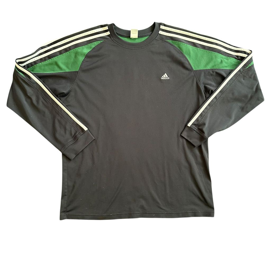 Vintage Adidas Y2K Athleisure Long Sleeve Jersey Shirt (XL)