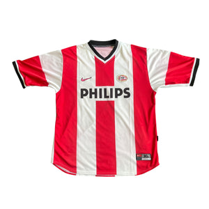 Vintage Nike PSV 1999/00 Home Football Kit (XL)