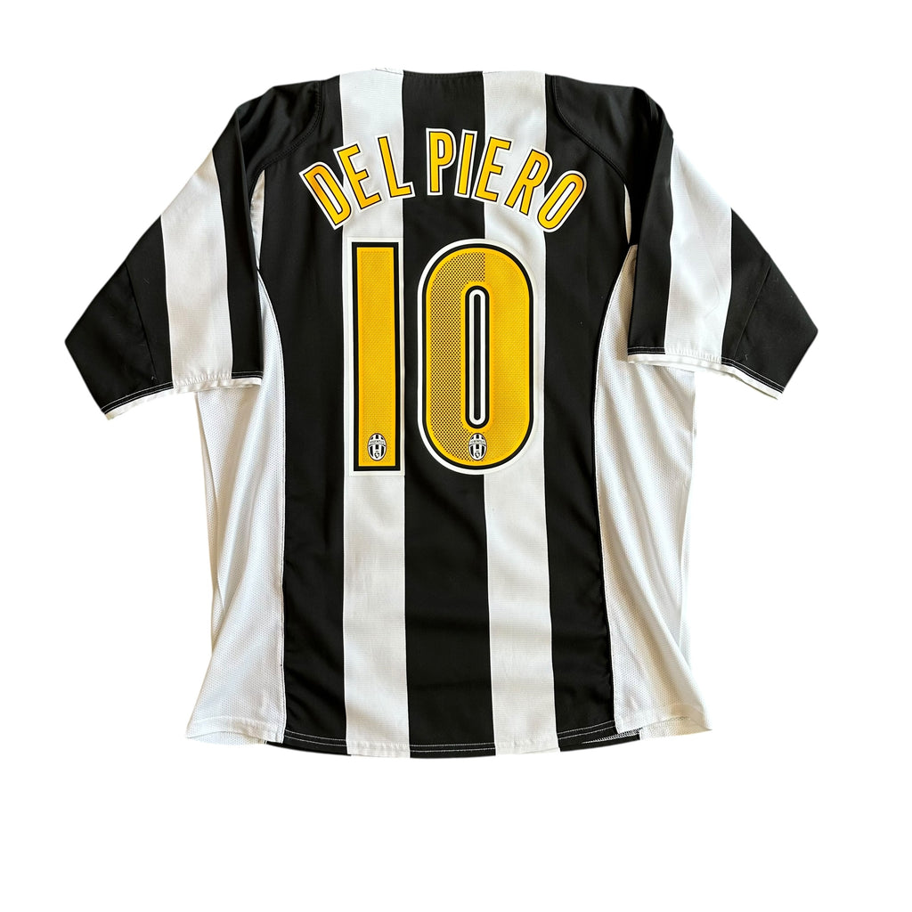 Vintage Nike Juventus FC #10 Del Peiro 2004/05 Home Football Kit (M)
