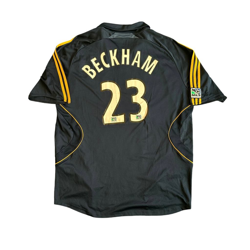 Vintage Adidas LA Galaxy #23 Beckham 2008 Away Football Kit (XXL)