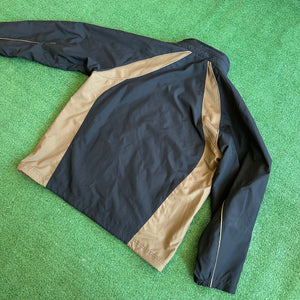 Vintage Y2K Nike Full-Zip Brown Black Windbreaker Jacket (XL)