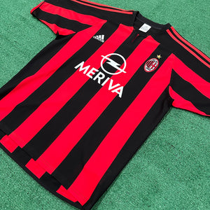 Vintage Adidas AC Milan #9 Inzaghi 2003/04 Home Football Kit (S)