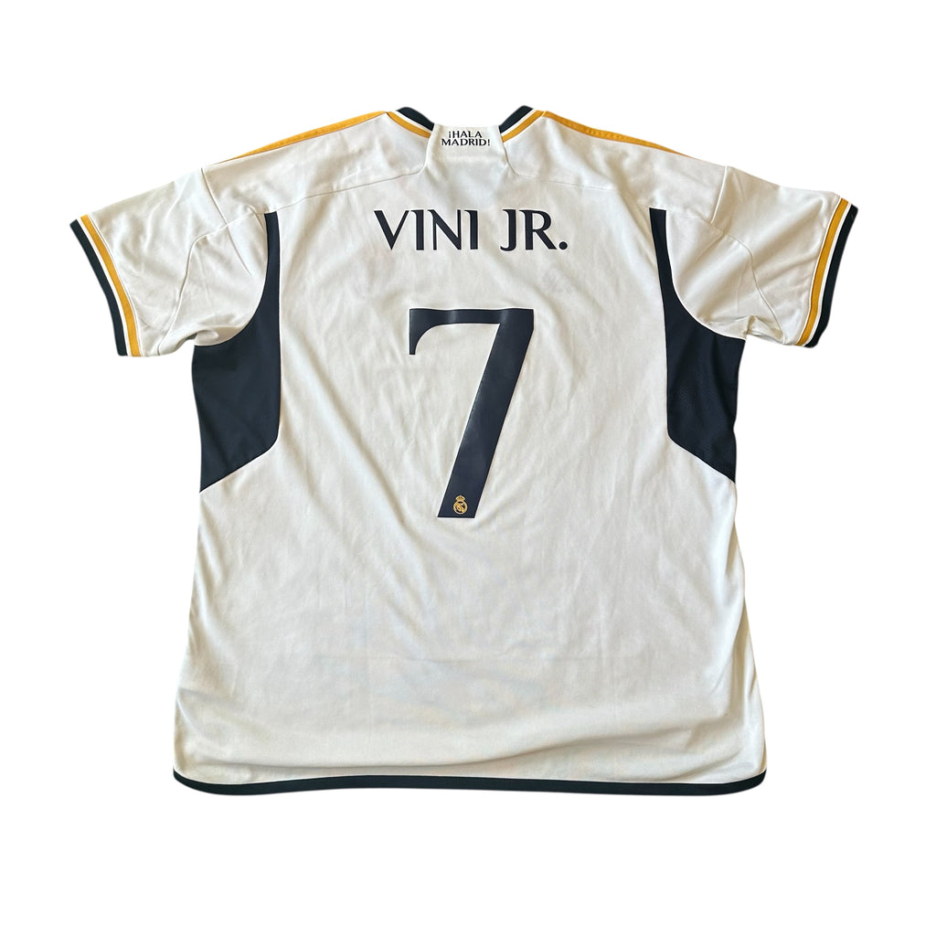 Adidas Real Madrid #7 Vini Jr. 2023/24 Home Football Kit (XXL)