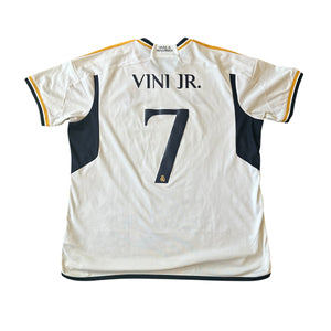 Adidas Real Madrid #7 Vini Jr. 2023/24 Home Football Kit (XXL)