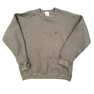 Vintage Nike 90's Made In USA Olive Crewneck Sweatshirt (M)