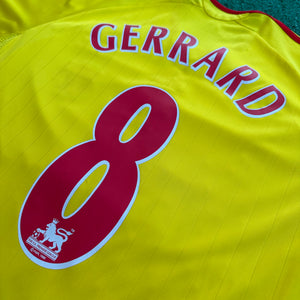 Vintage Adidas Liverpool #8 Gerrard 2006/07 Away Football Kit (M/L)