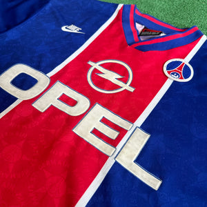 Vintage Nike PSG 1995/96 Home Football Kit (L)