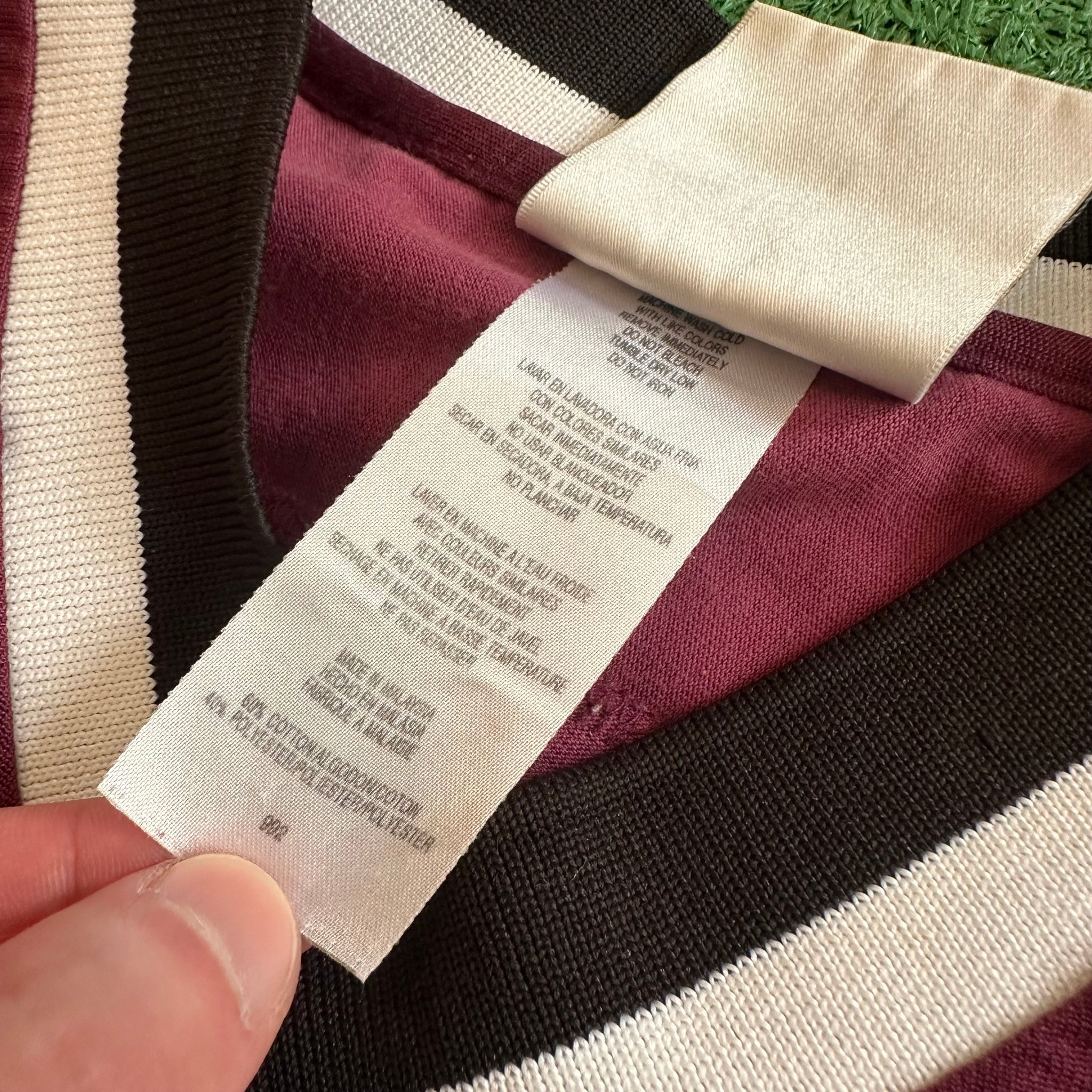 Vintage Adidas 90s Athleisure Maroon Long Sleeve Jersey Shirt (L)