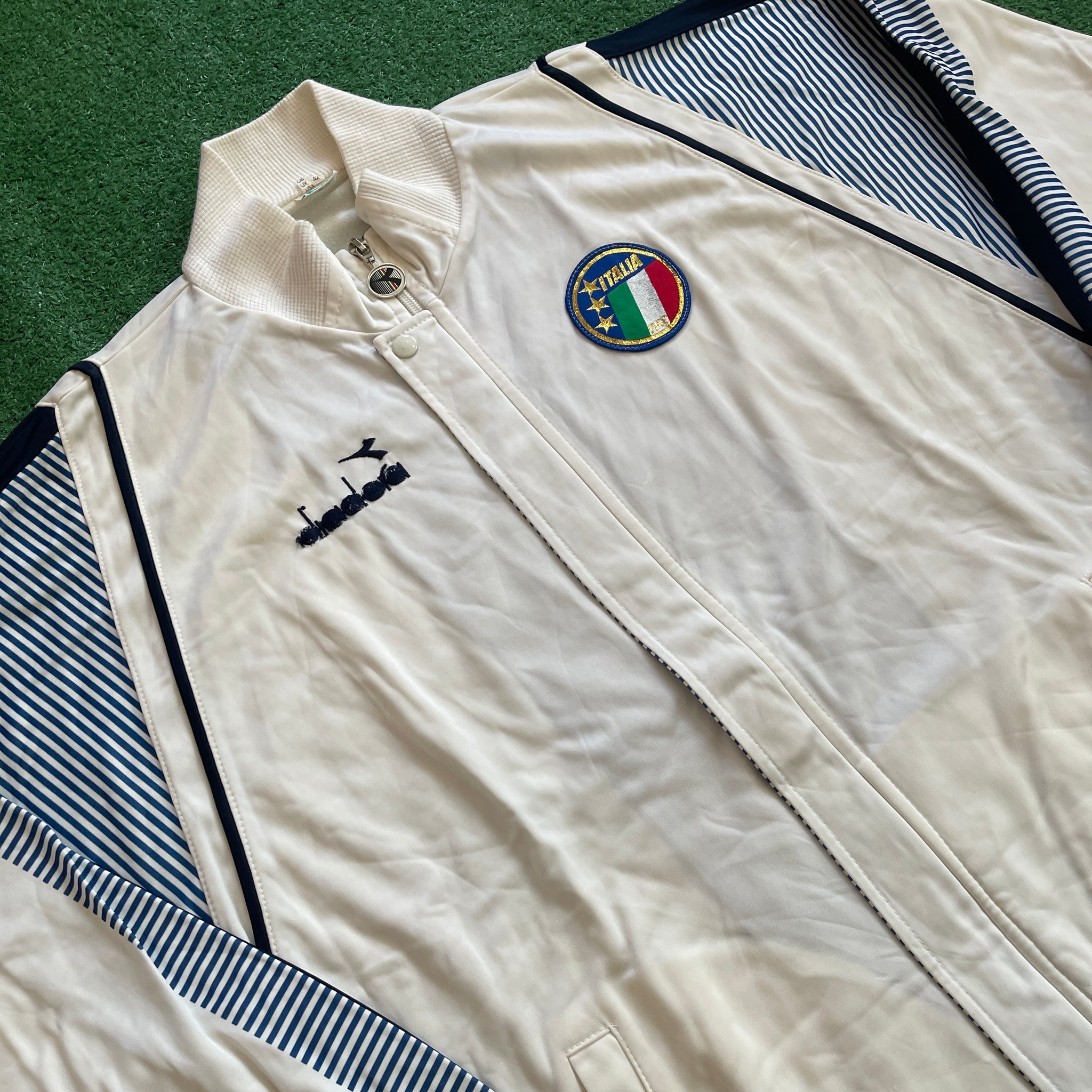 Vintage Diadora Italy Full-Zip Warm Up Jacket (M/L)