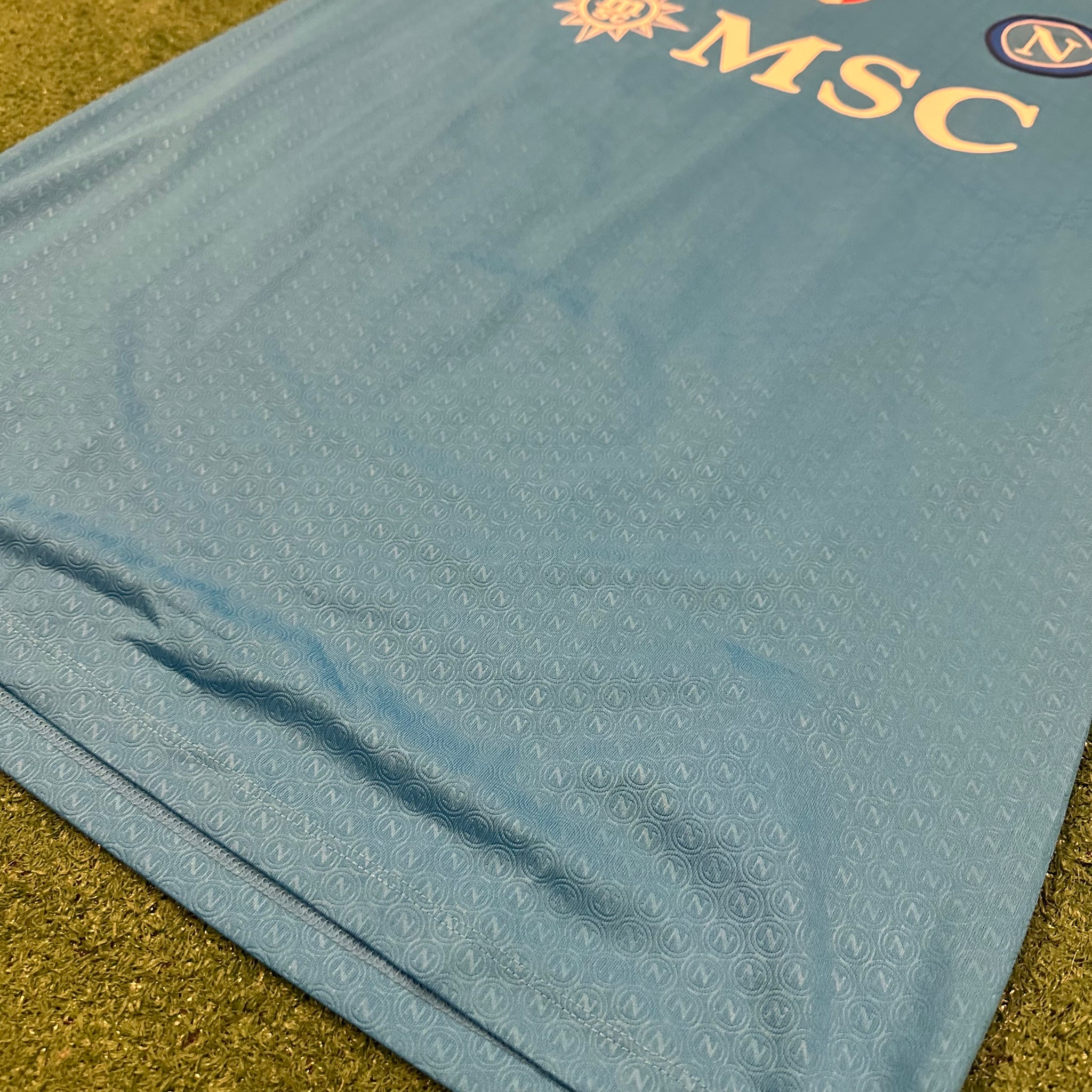EA7 SSC Napoli #77 Kvaratskhelia 2023/2024 Home Football Shirt (XXXL)