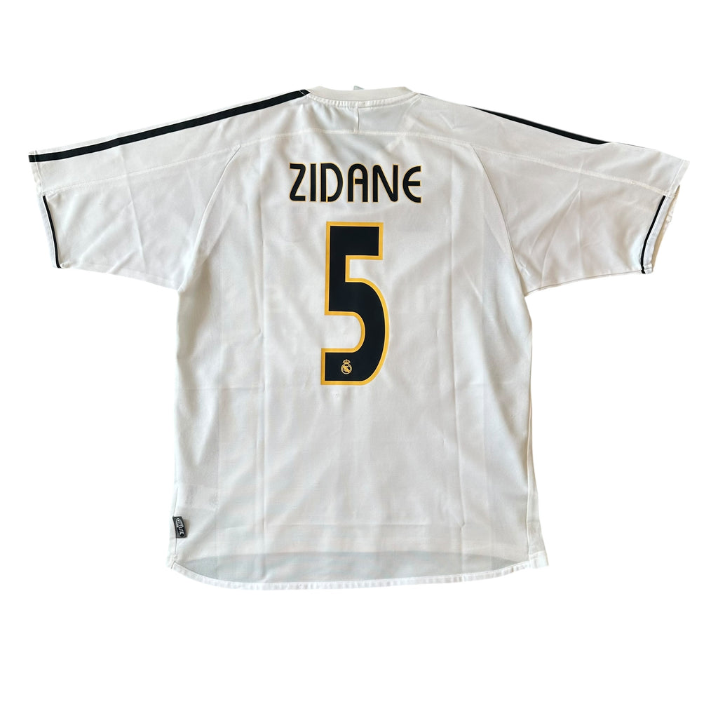 Vintage Real Madrid #5 Zidane 2003/2004 Home Football Kit (M)