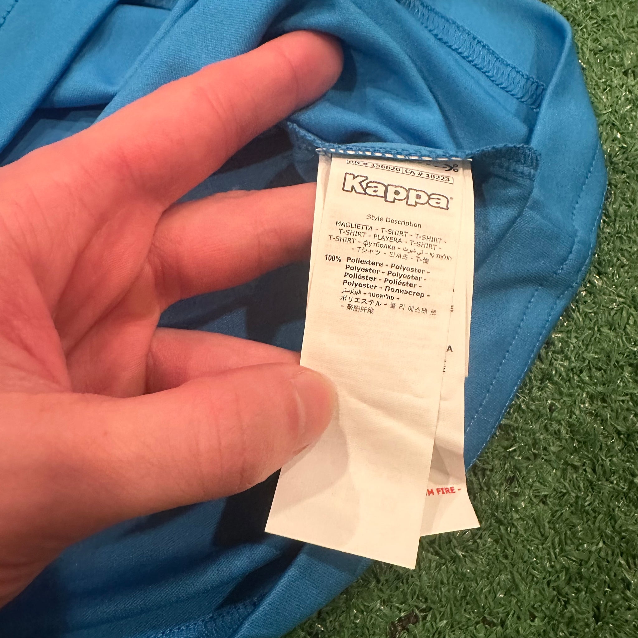 Kappa SSC Napoli #14 Mertens 2015/2016 Home Football Shirt (L)