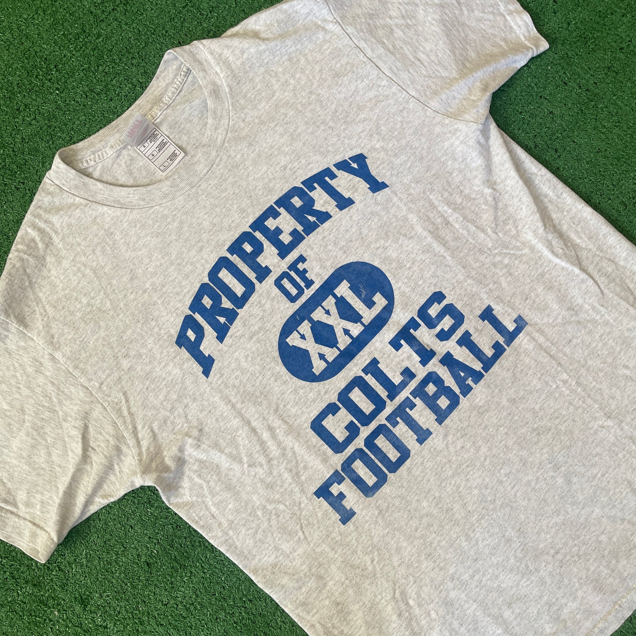 Vintage Fruit of the Loom Property of Colts Football T-Shirt (L)