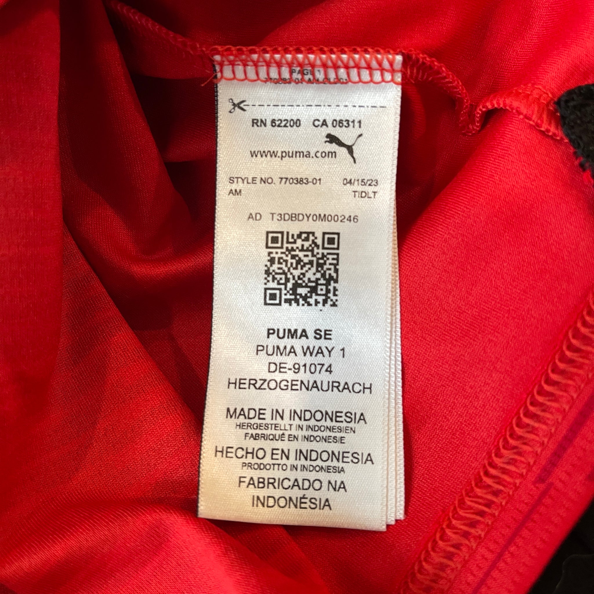 Puma AC Milan #10 Rafa Leao 2023/2024 Home Football Kit (L)