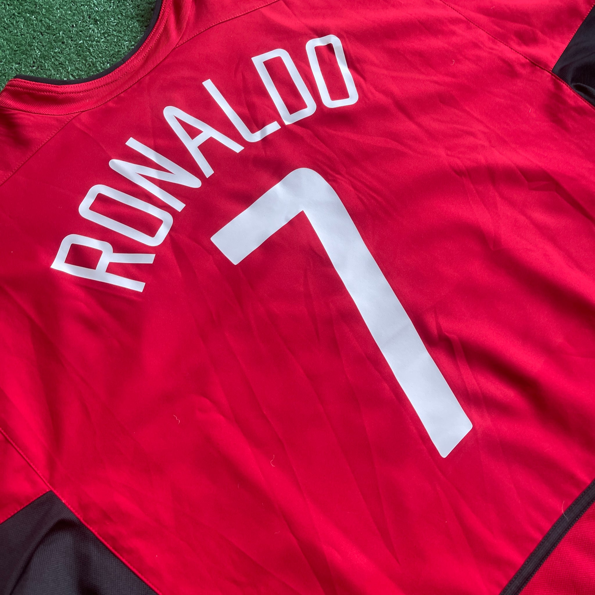 Vintage Nike Manchester United #7 Ronaldo 2002/04 Home Football kit (XXL)