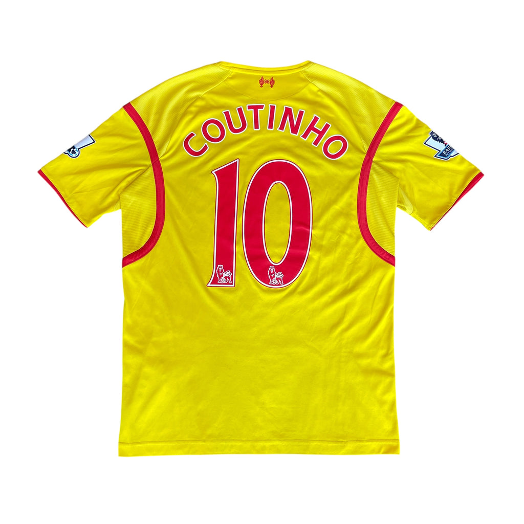 Warrior Liverpool FC #10 Coutinho 2014/15 Away Football Kit (L)