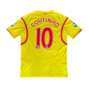 Warrior Liverpool FC #10 Coutinho 2014/15 Away Football Kit (L)