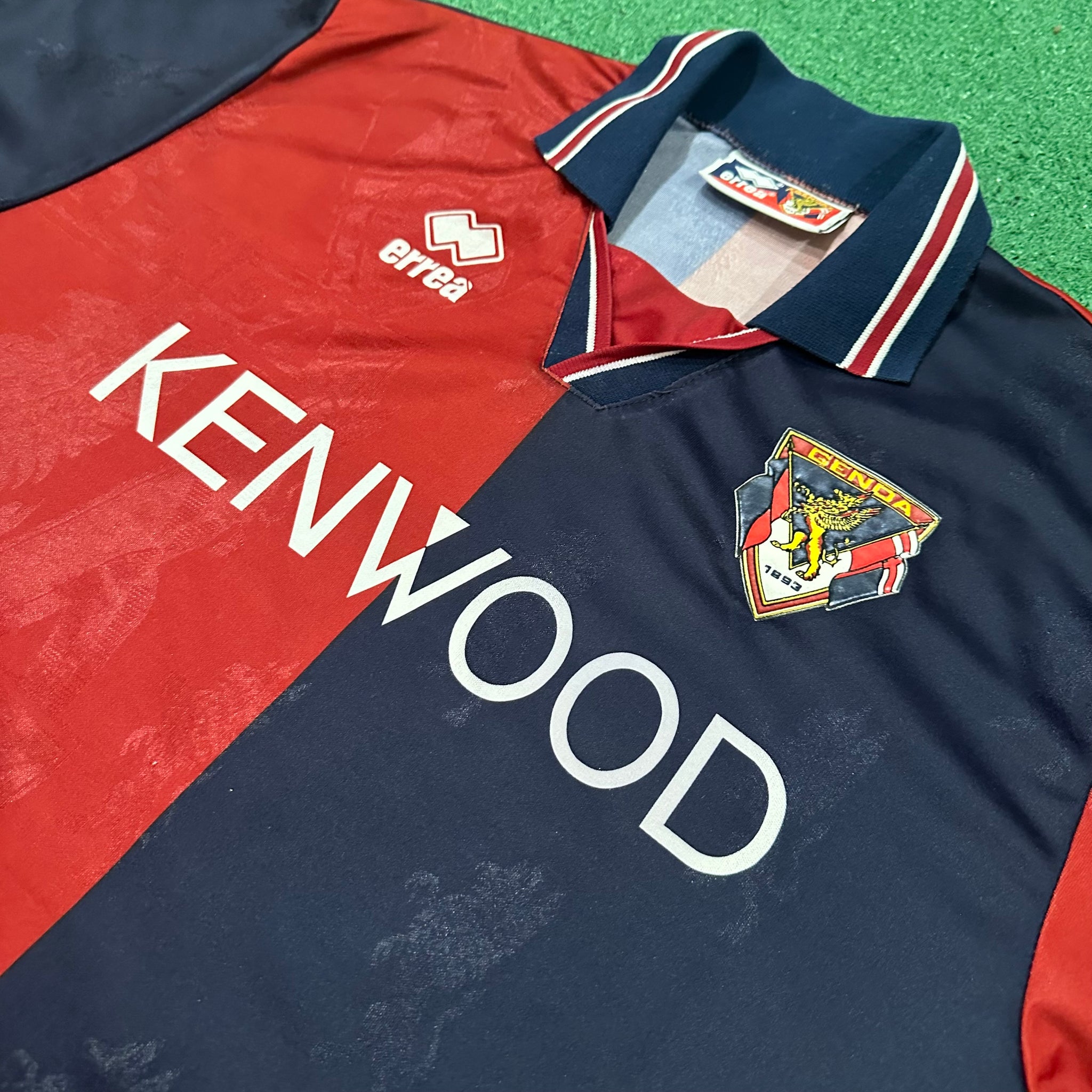 Vintage Errea Genoa CFC 1994/1995 Home Football Kit (L)