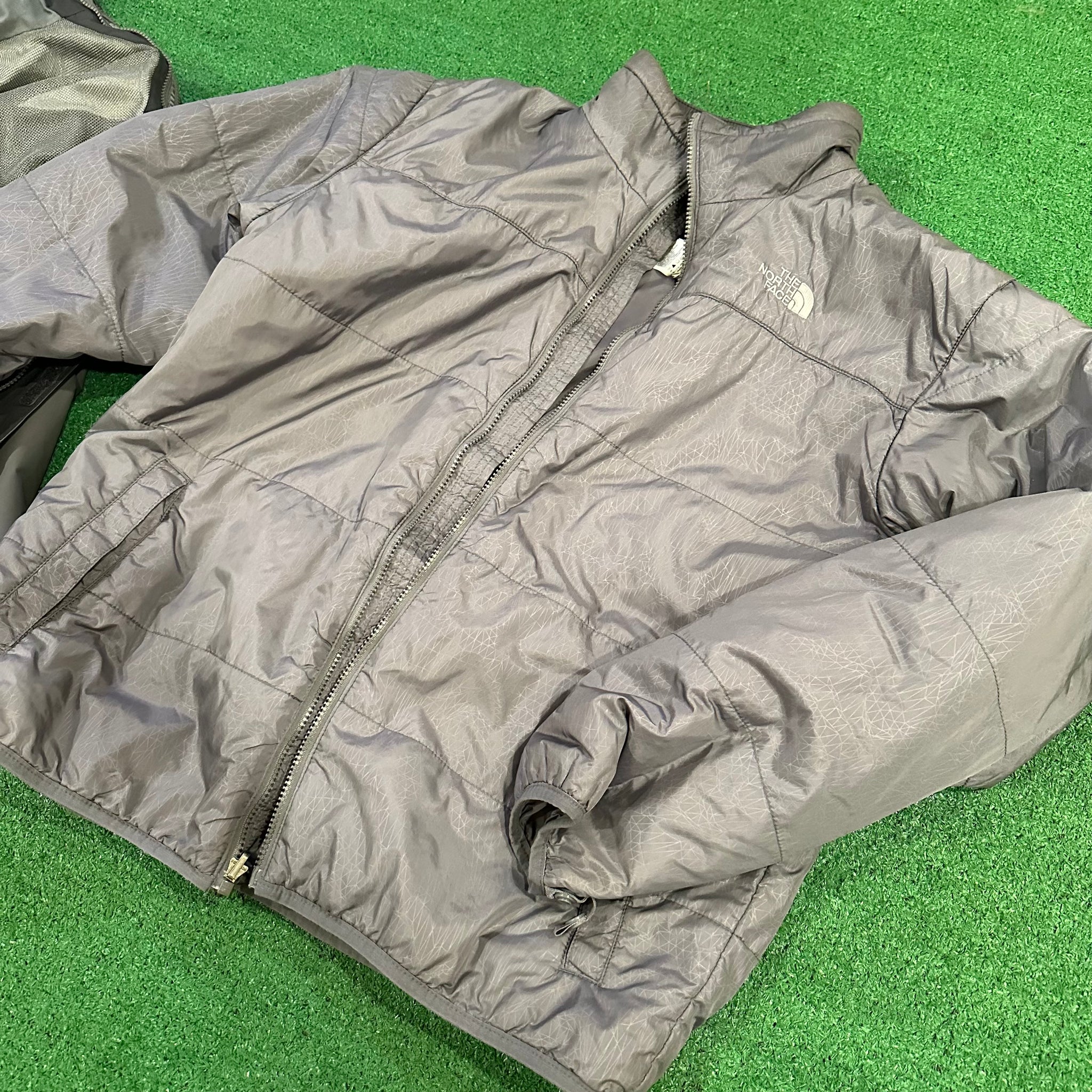 The North Face Gray HyVent Double 2 in 1 Heavy Jacket (L)