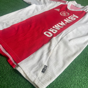 Vintage Adidas Ajax Amsterdam #9 Zlatan 2002/03 Home Football Kit (L)
