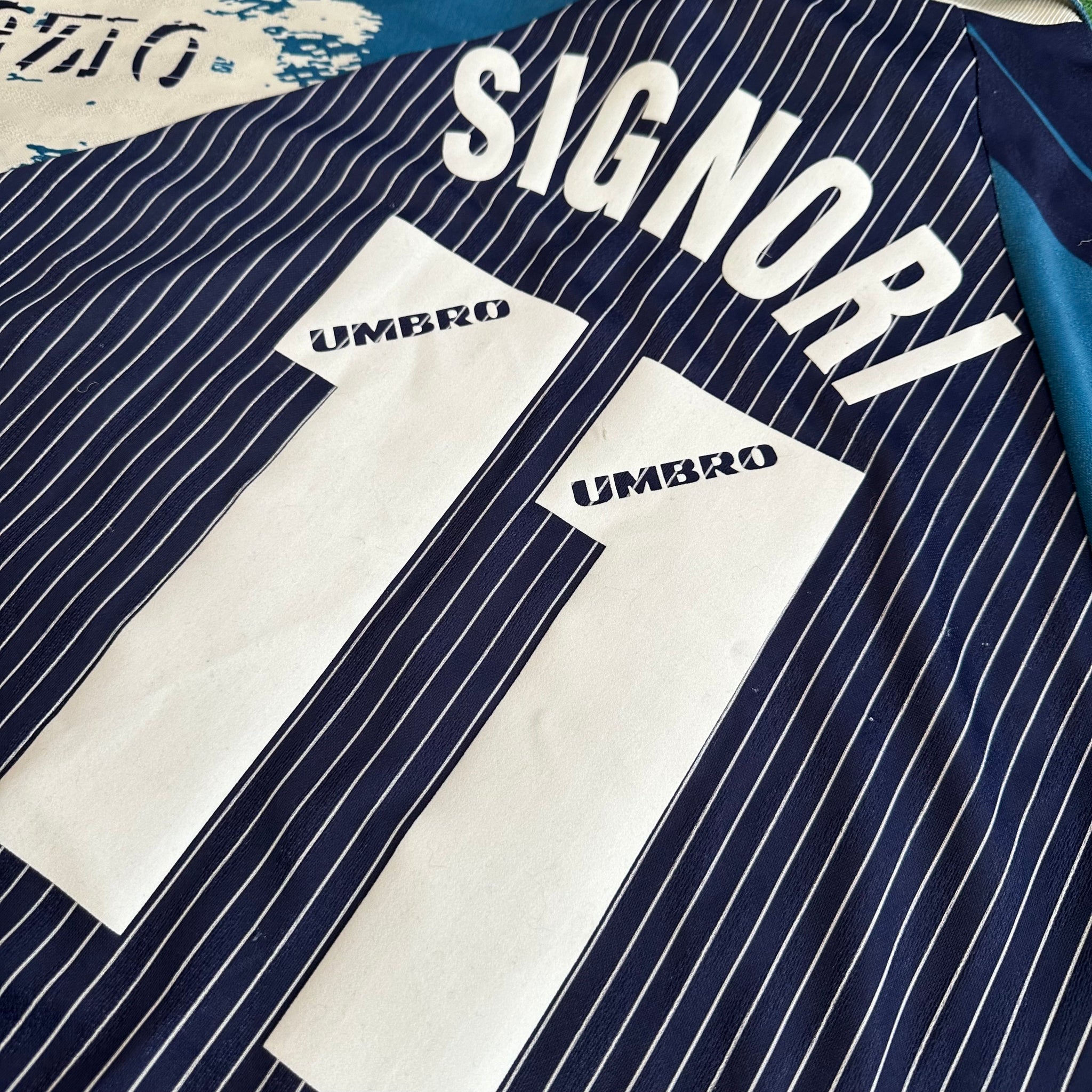 Vintage SS Lazio #11 Signori 1996/97 Third Football Kit (XL)