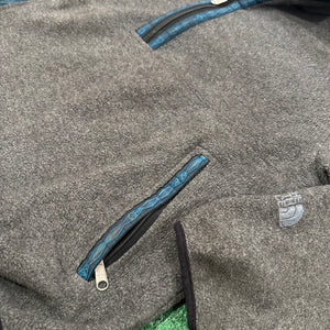 Vintage The North Face Gray Quarter-Zip Fleece (M)