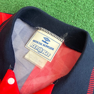 Vintage Umbro Cagliari Calcio 1991/92 Home Football Kit (XL)