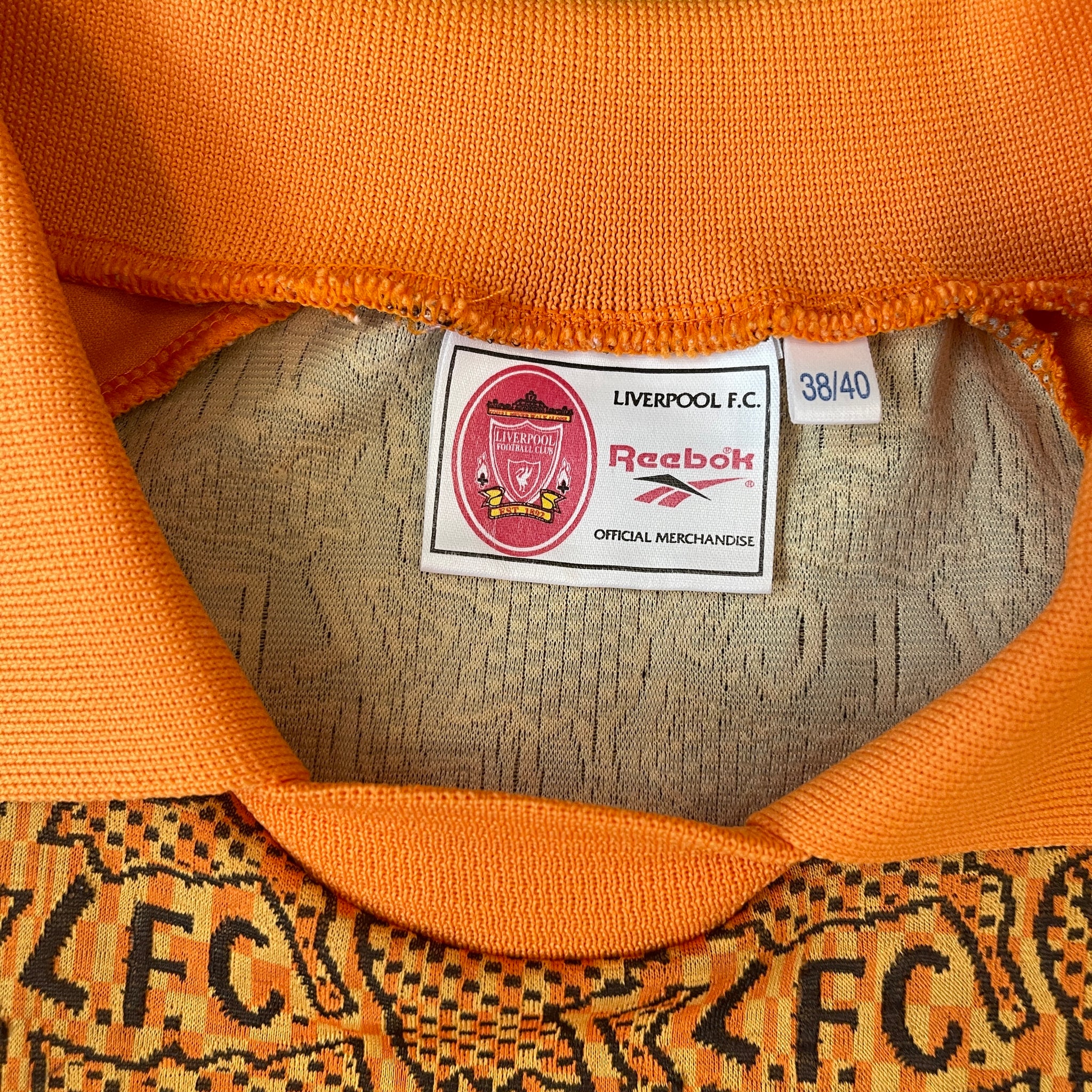 Liverpool Fc Reebok Vintage Reebok Liverpool FC 1996/97 GK Away Football Kit (M) – 2D Soccer