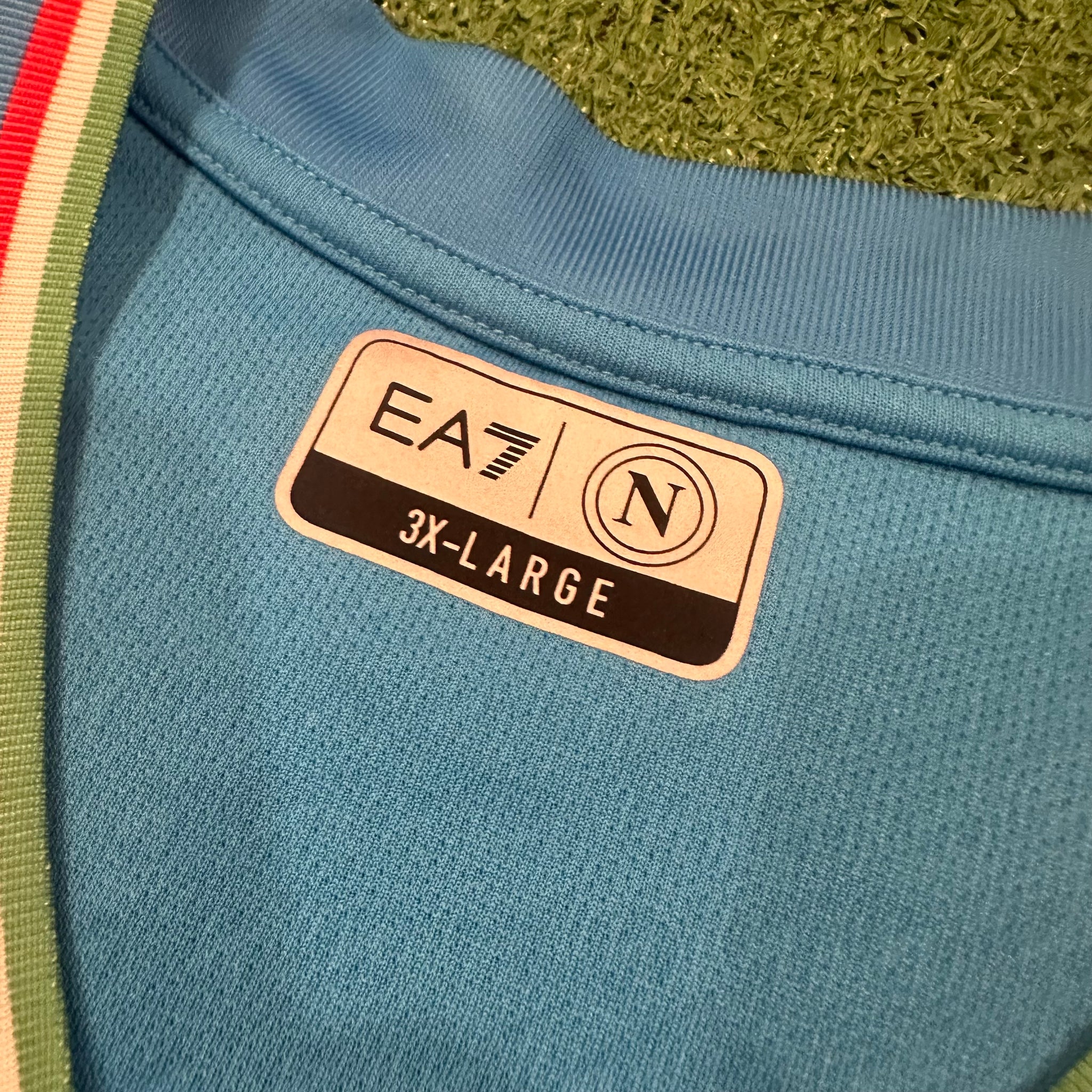 EA7 SSC Napoli #77 Kvaratskhelia 2023/2024 Home Football Shirt (XXXL)