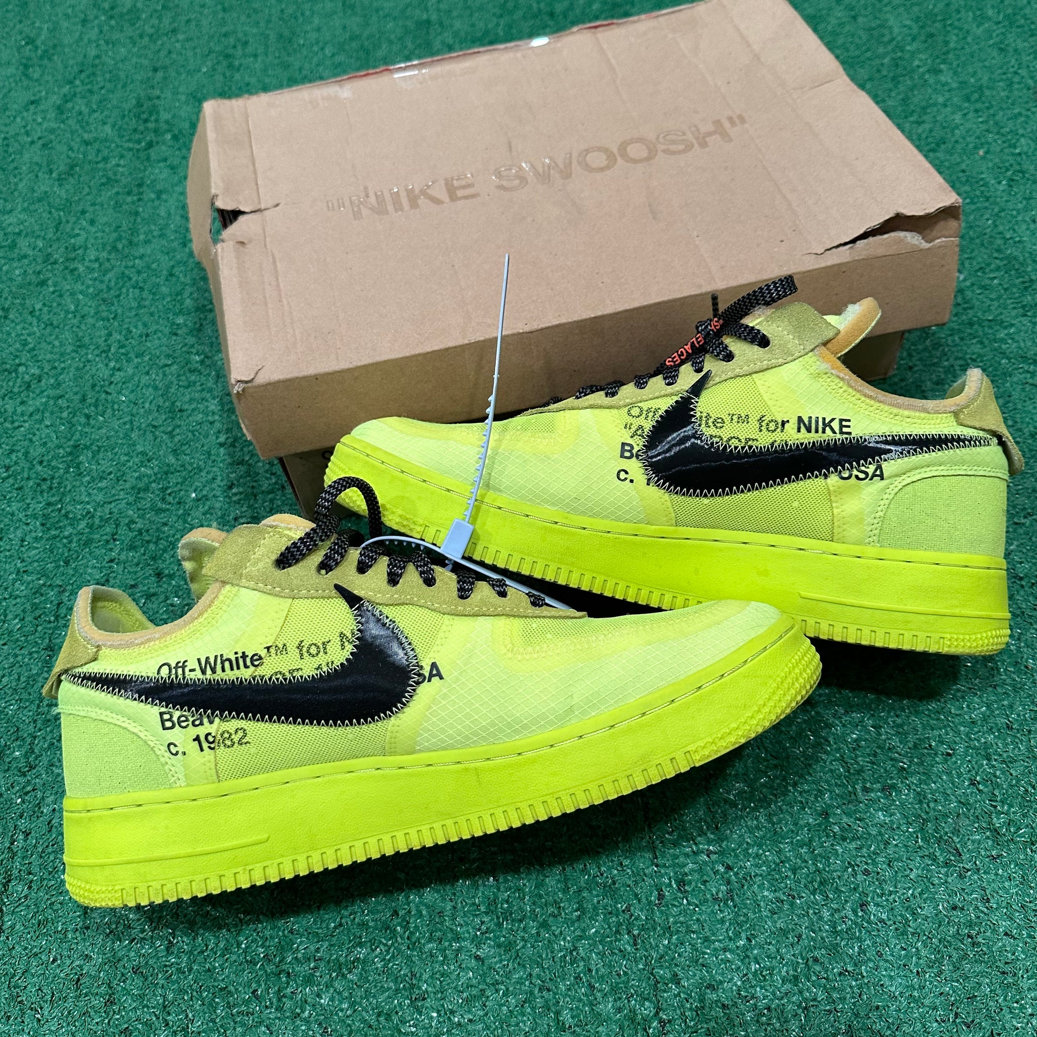 Nike Air Force 1 Low Off-White Volt AO4606-700 (10.5)