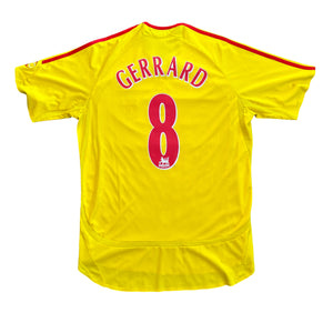 Vintage Adidas Liverpool #8 Gerrard 2006/07 Away Football Kit (M/L)