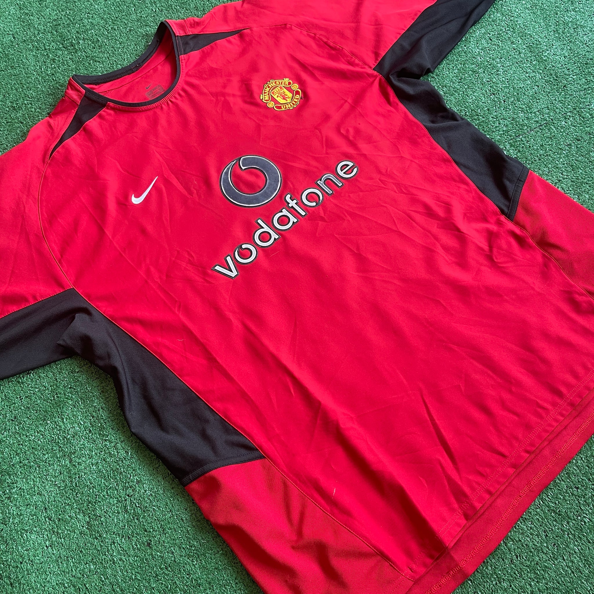 Vintage Nike Manchester United #7 Ronaldo 2002/04 Home Football kit (XXL)