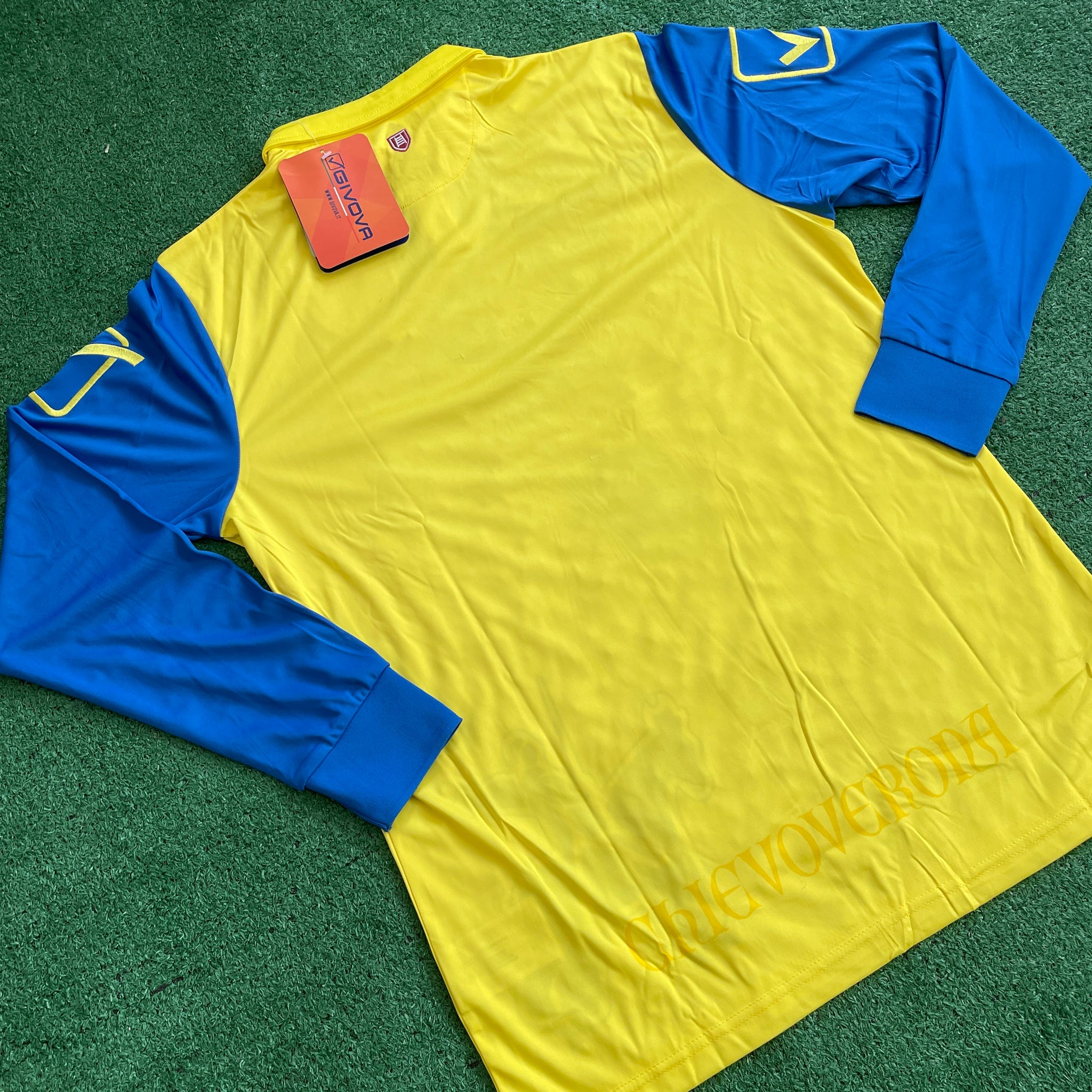Givova Chievo Verona 2020/21 Home L/S Football Kit (M)